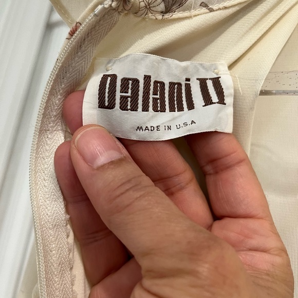 Vintage 70s Cream Floral Prairie Dress Sz. M - Picture 5 of 6